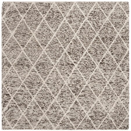 Safavieh 6 x 6 ft. Natural Hand Woven RugSquare Ivory & Stone NAT712A-6SQ